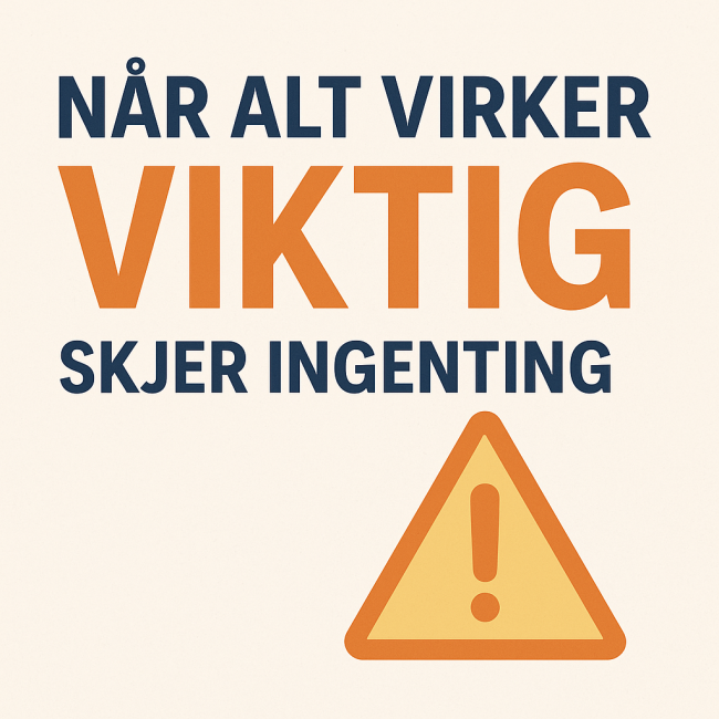 Når alt virker viktig, skjer ingenting