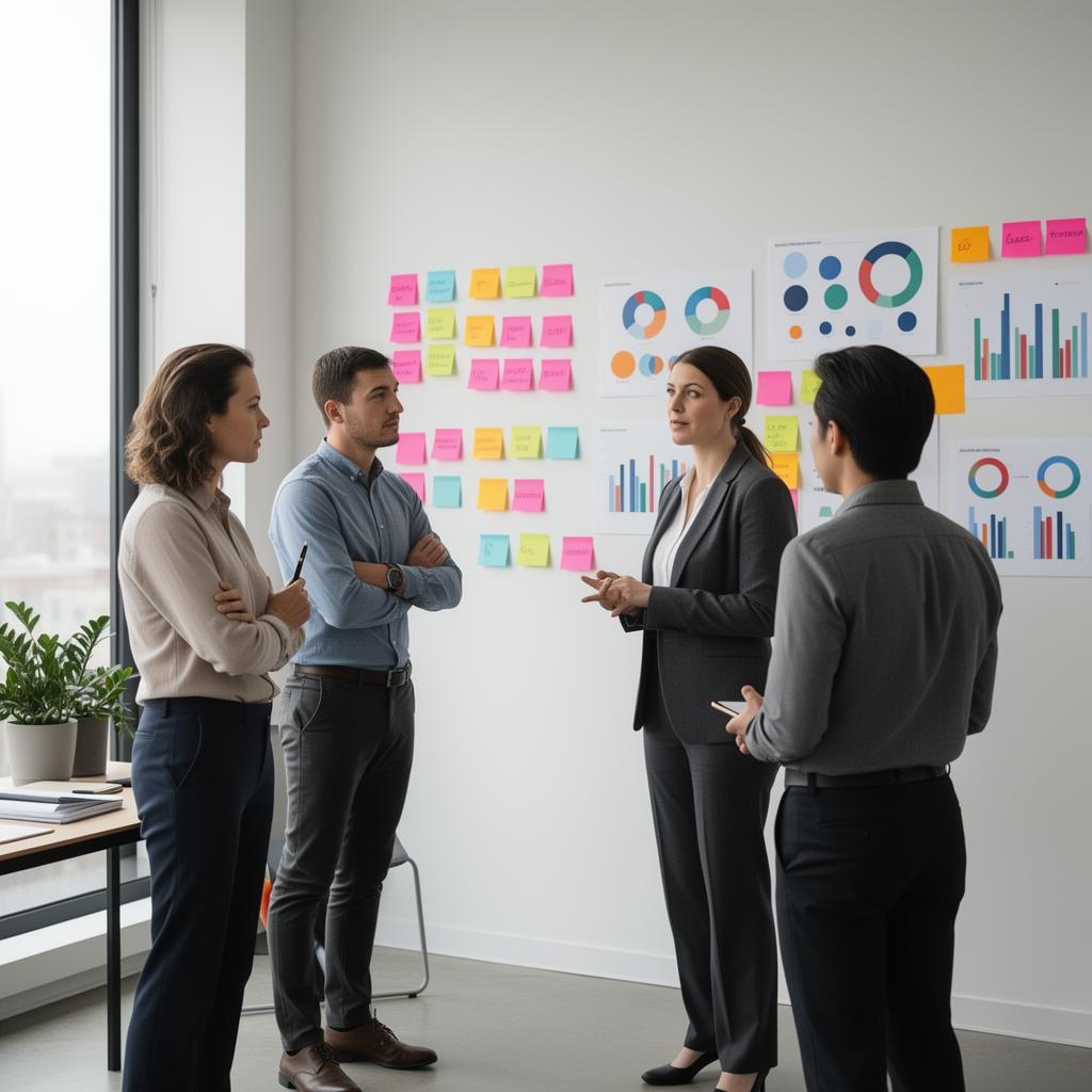 A team reviewing progress and restoring OKR check-in habits