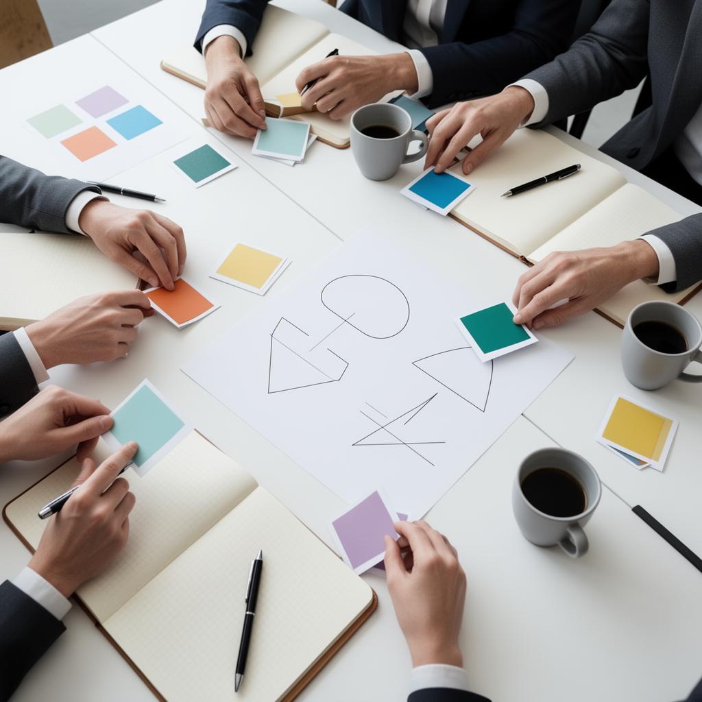 Leadership team restarting OKR work in a planning session